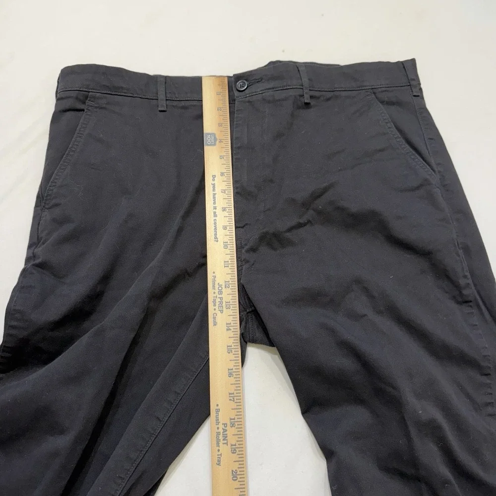 Levi Strauss Black Chino Pants Mens Stretch‎ Straight Casual Work